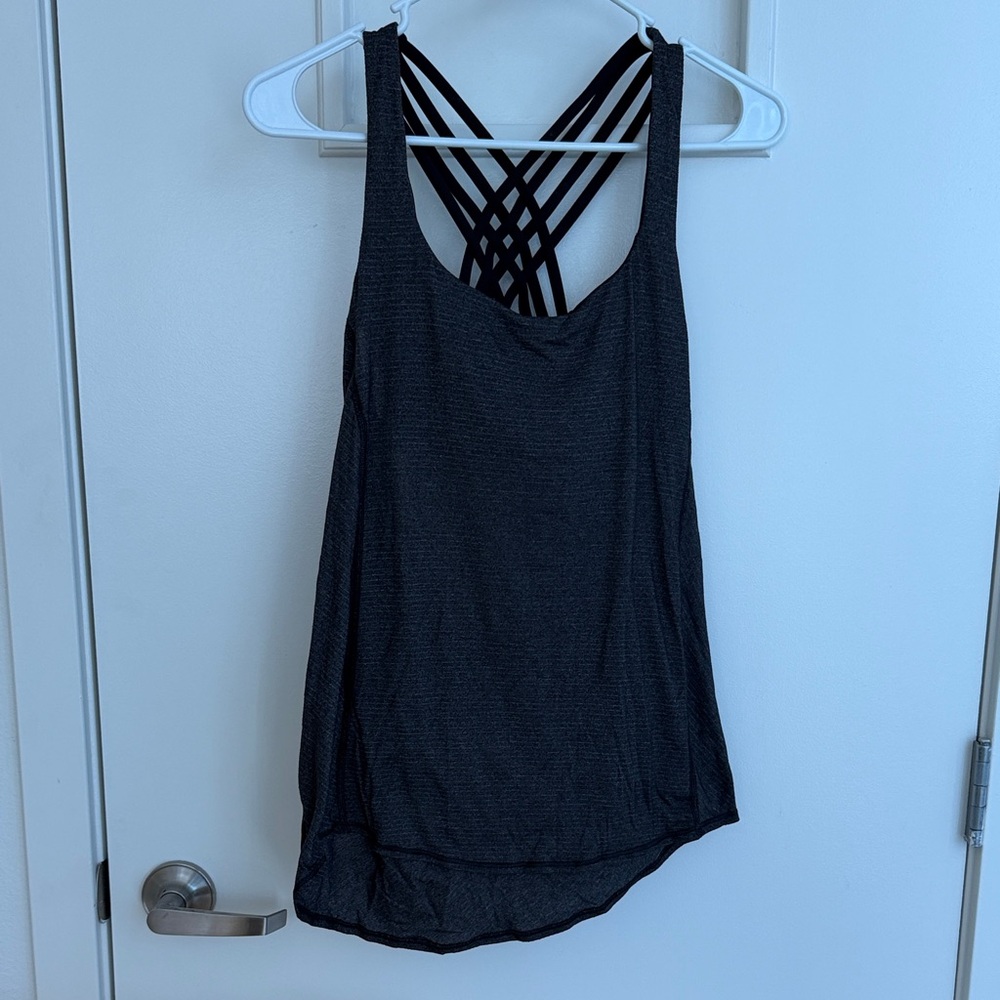 lululemon athletica Black Strappy Tank Top